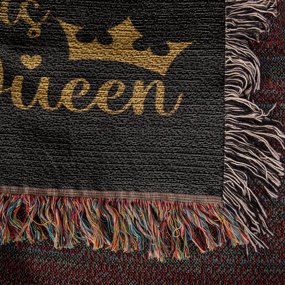 Always & Forever Her King His Queen - Heirloom Woven Blanket - Couples Gift - Husband/Wife Gift - Wedding Gift - Valentines Gift - Romantic Gift - Anniversary Gift - Birthday Gift