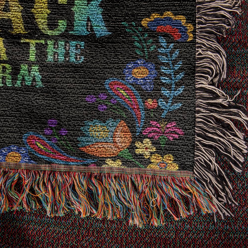 They Whispered To Her You Can't Withstand The Storm She Whispered Back I Am The Storm - Heirloom Woven Blanket - Graduation Gift - Mother's Day Gift - Encouragement Gift - Inspirational Gift For Family & Friends Gift - Birthday - Special Occasion Gift