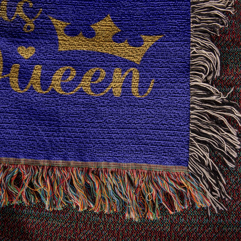 Always & Forever Her King His Queen - Heirloom Woven Blanket - Couples Gift - Husband/Wife Gift - Wedding Gift - Valentines Gift - Romantic Gift - Anniversary Gift - Birthday Gift