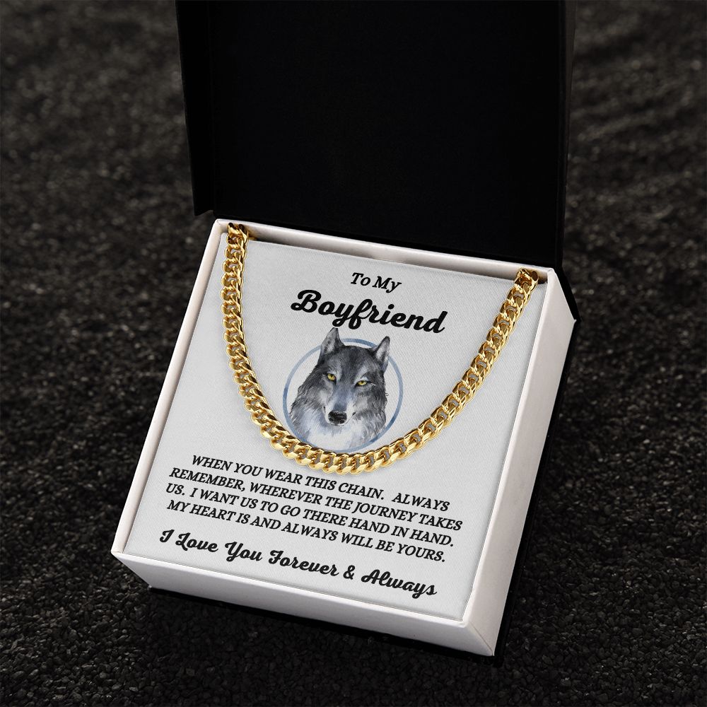 To My Boyfriend - When You Wear This Chain - Cuban Link Chain