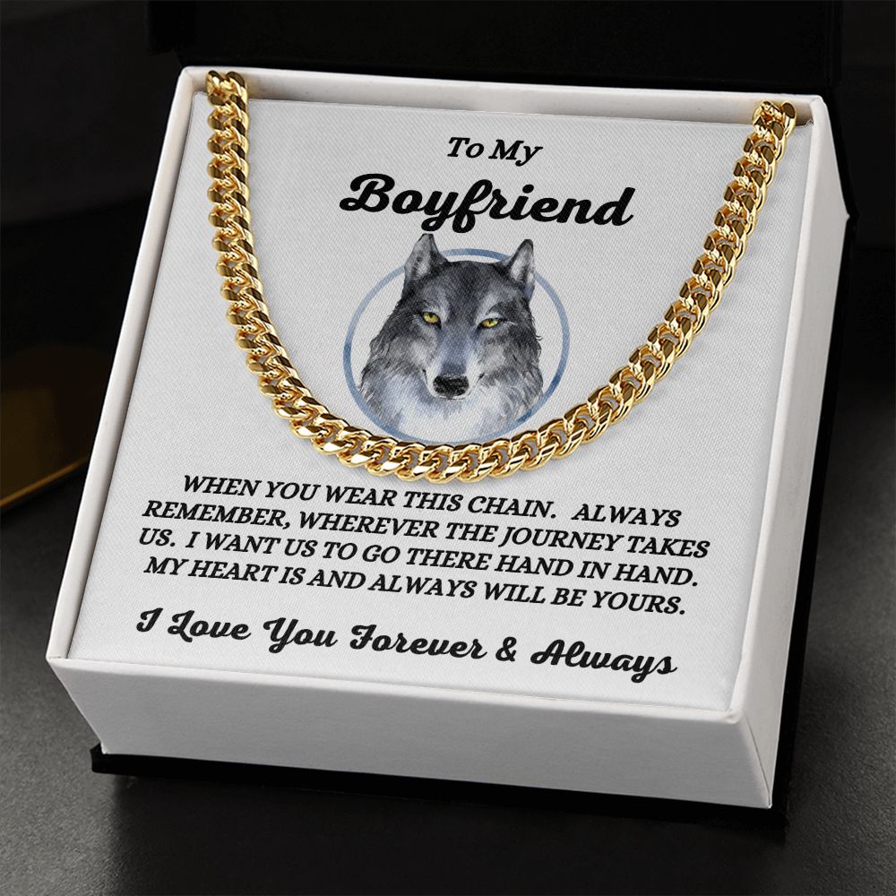 To My Boyfriend - When You Wear This Chain - Cuban Link Chain