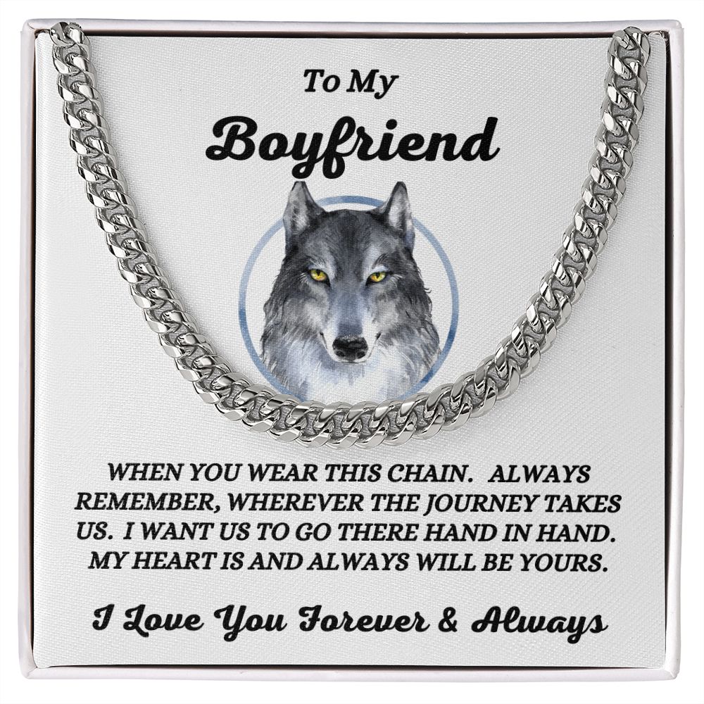 To My Boyfriend - When You Wear This Chain - Cuban Link Chain
