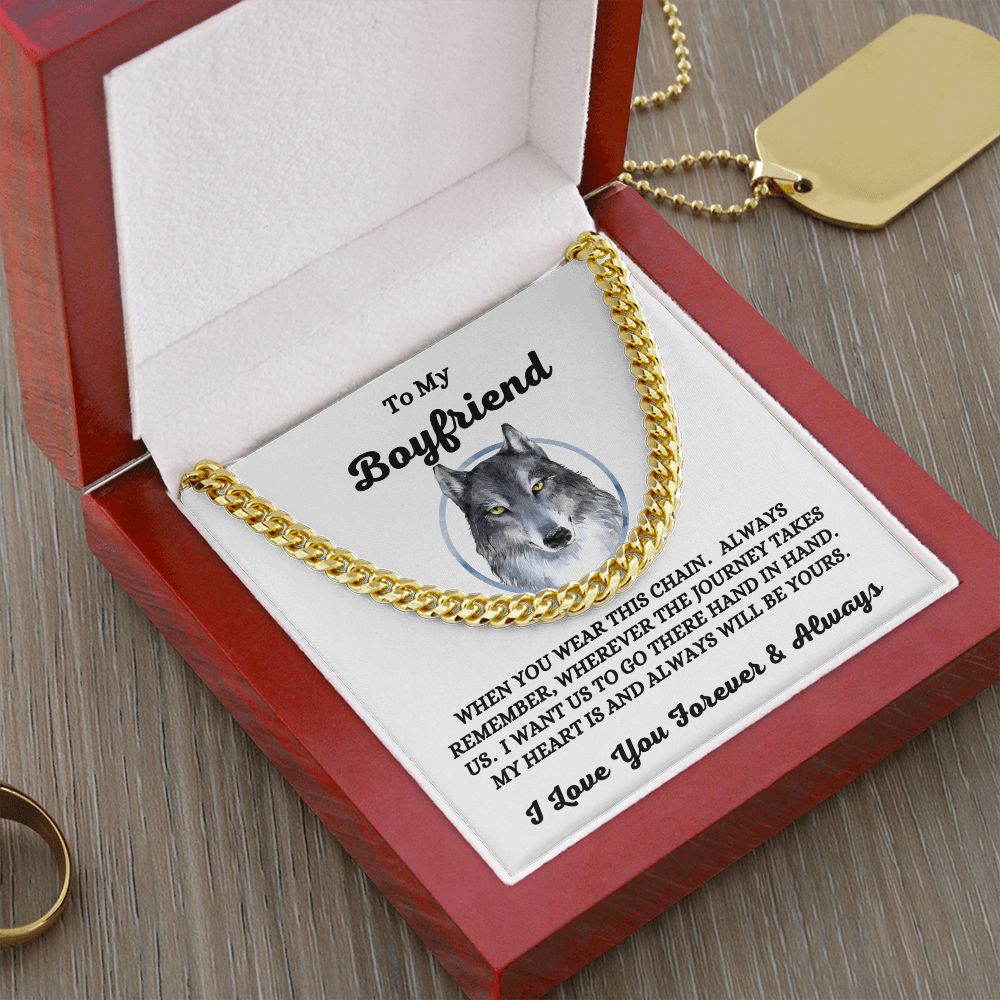 To My Boyfriend - When You Wear This Chain - Cuban Link Chain