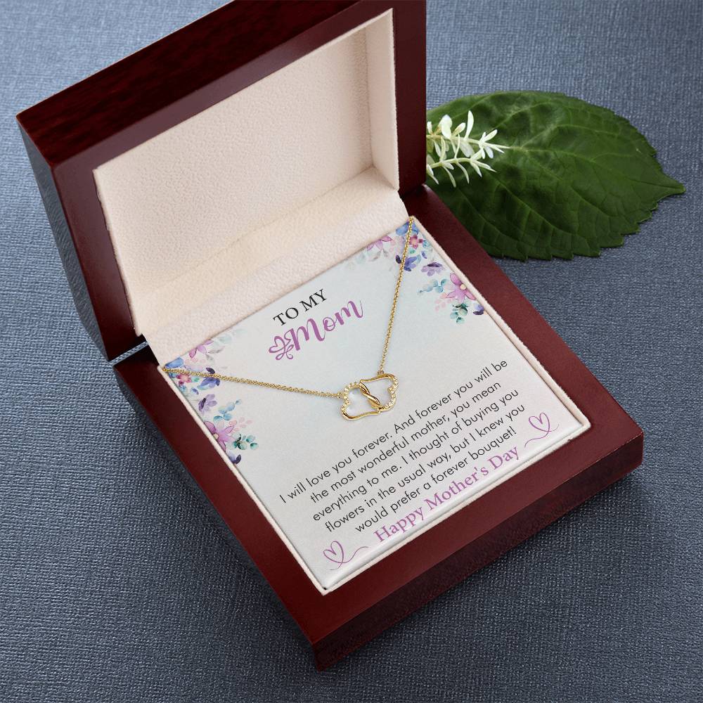 Happy Mother's Day - I Will Love You Forever - Everlasting Love Necklace  - Gift for Mom - Mother's Day Gift