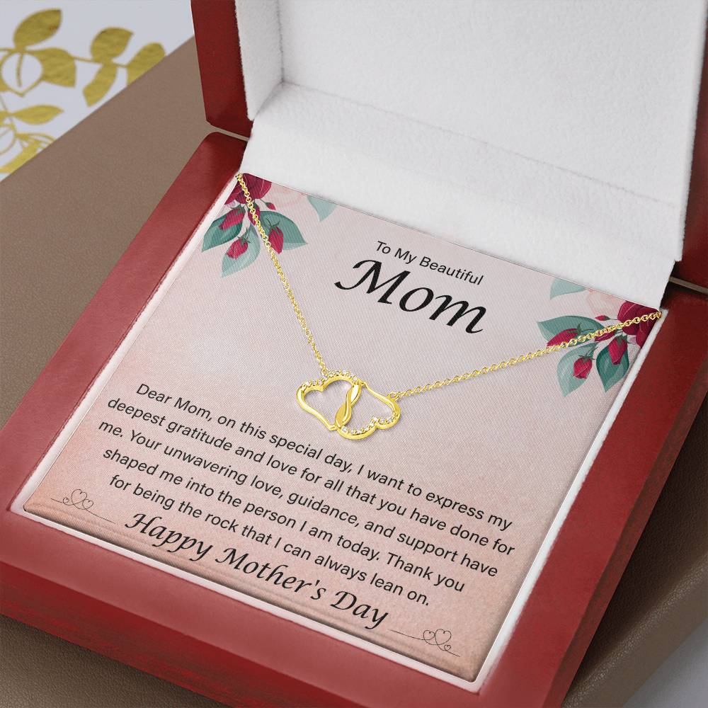 Happy Mother's Day - Dear Mom, On This Special Day - Everlasting Love Necklace - Gift for Mom - Mother's Day Gift