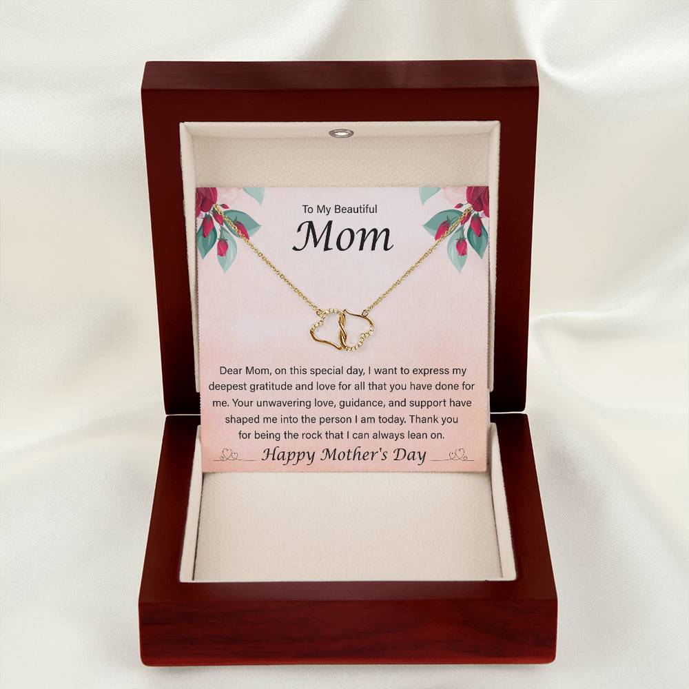 Happy Mother's Day - Dear Mom, On This Special Day - Everlasting Love Necklace - Gift for Mom - Mother's Day Gift