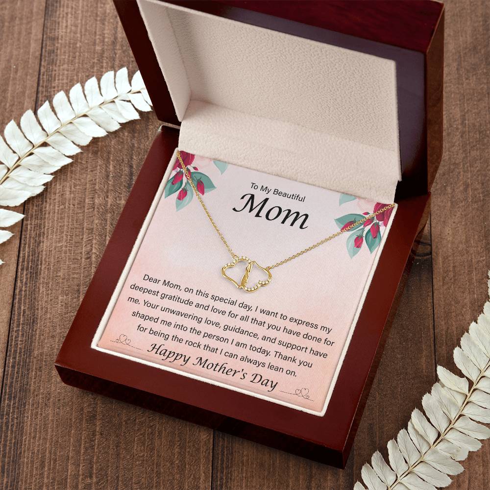 Happy Mother's Day - Dear Mom, On This Special Day - Everlasting Love Necklace - Gift for Mom - Mother's Day Gift