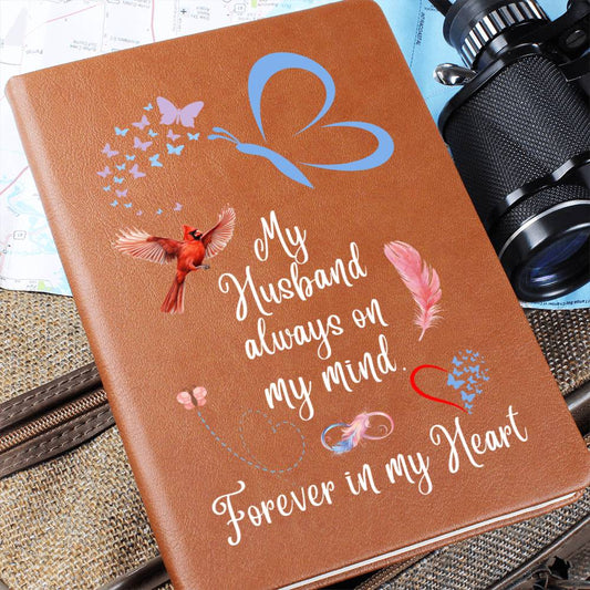 My Husband Always On My Mind - Graphic Journal - Remembrance/Memorial Gift - Loss of a Husband Gift - Sympathy Gift