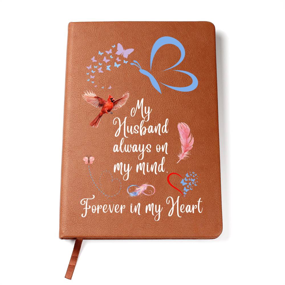 My Husband Always On My Mind - Graphic Journal - Remembrance/Memorial Gift - Loss of a Husband Gift - Sympathy Gift