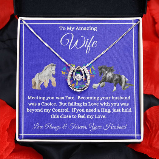 Husband - To My Amazing Wife - Meeting You Was Fate - Lucky In Love Necklace