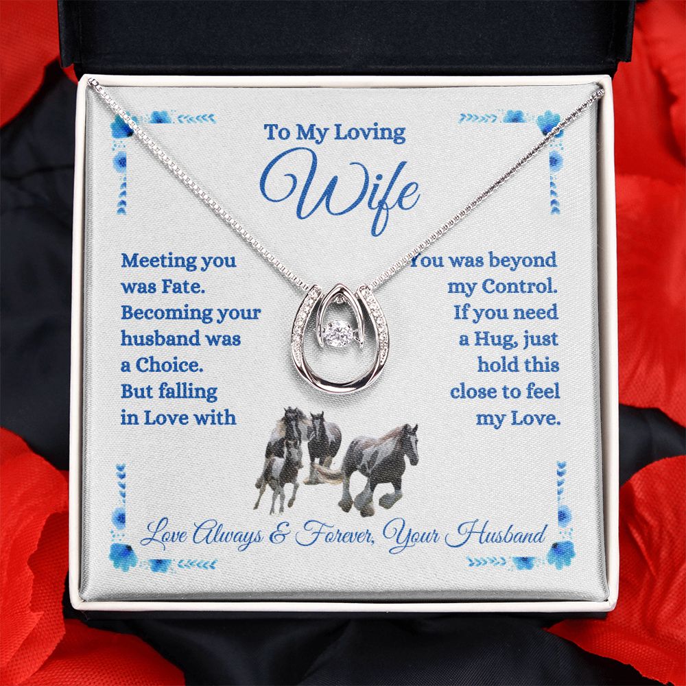 Husband - To My Loving Wife - Meeting You Was Fate - Lucky In Love Necklace