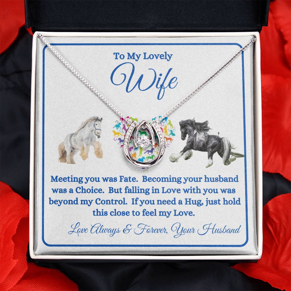 Husband - To My Lovely Wife - Meeting You Was Fate - Lucky In Love Necklace