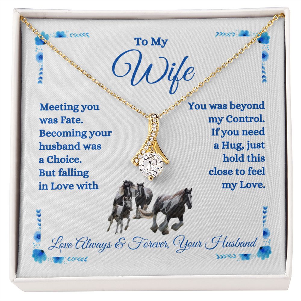Husband - To My Wife - Feel My Love - Alluring Beauty Necklace