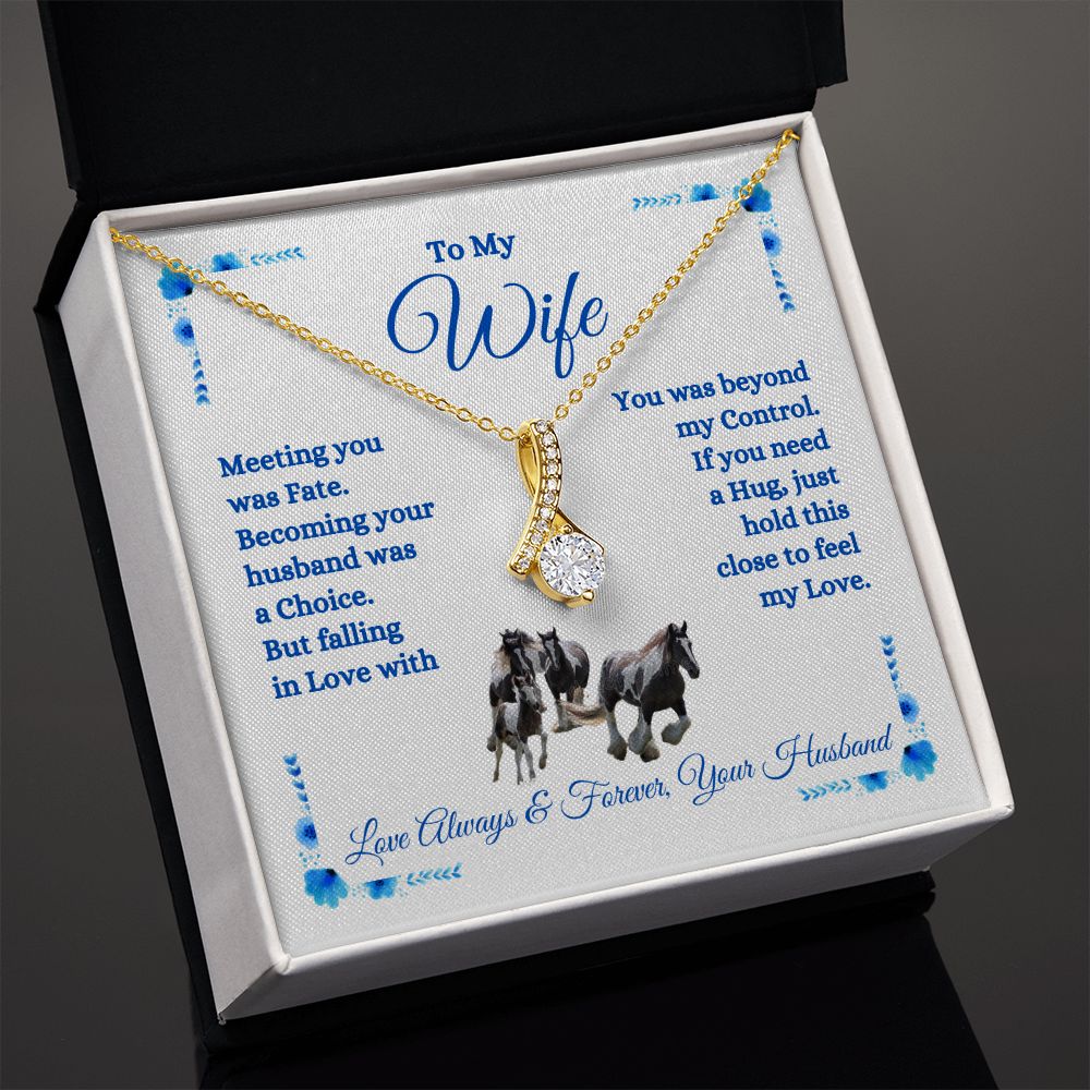 Husband - To My Wife - Feel My Love - Alluring Beauty Necklace