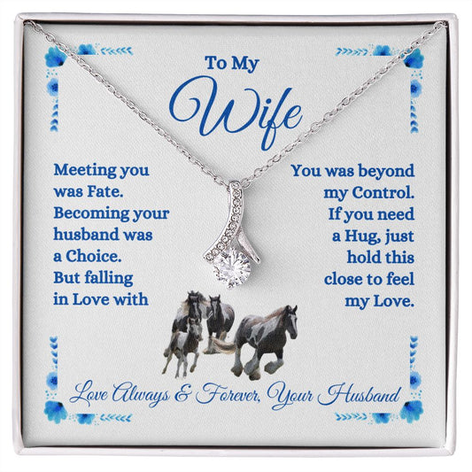 Husband - To My Wife - Feel My Love - Alluring Beauty Necklace