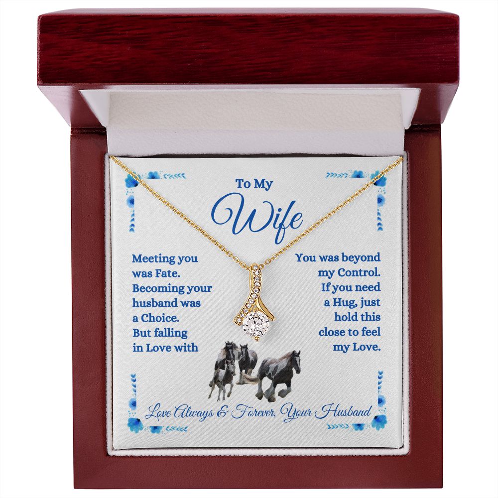 Husband - To My Wife - Feel My Love - Alluring Beauty Necklace