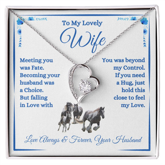 Husband - To My Lovely Wife - Feel My Love - Forever Love Necklace