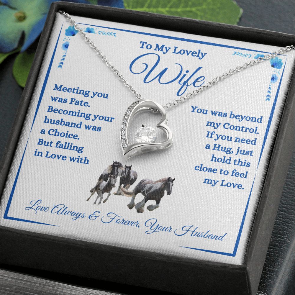 Husband - To My Lovely Wife - Feel My Love - Forever Love Necklace