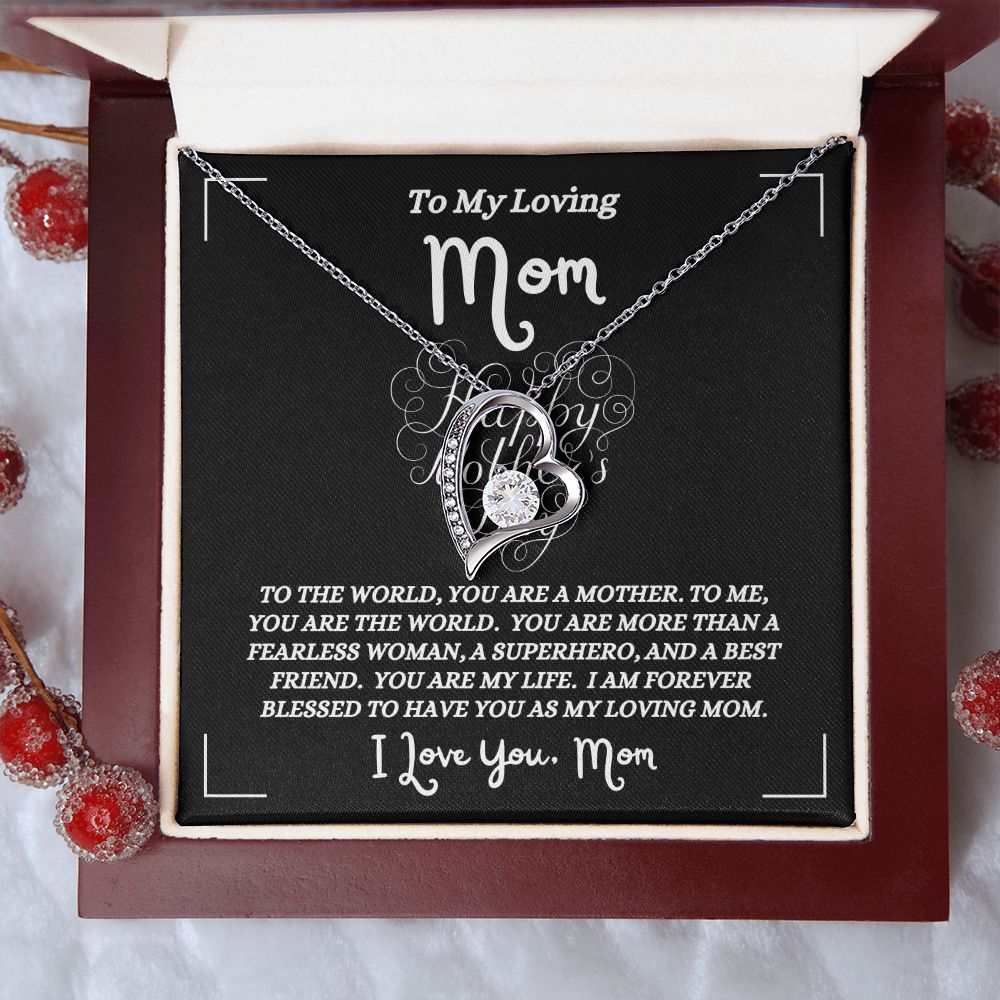 Happy Mother's Day - To My Loving Mom - Forever Love Necklace