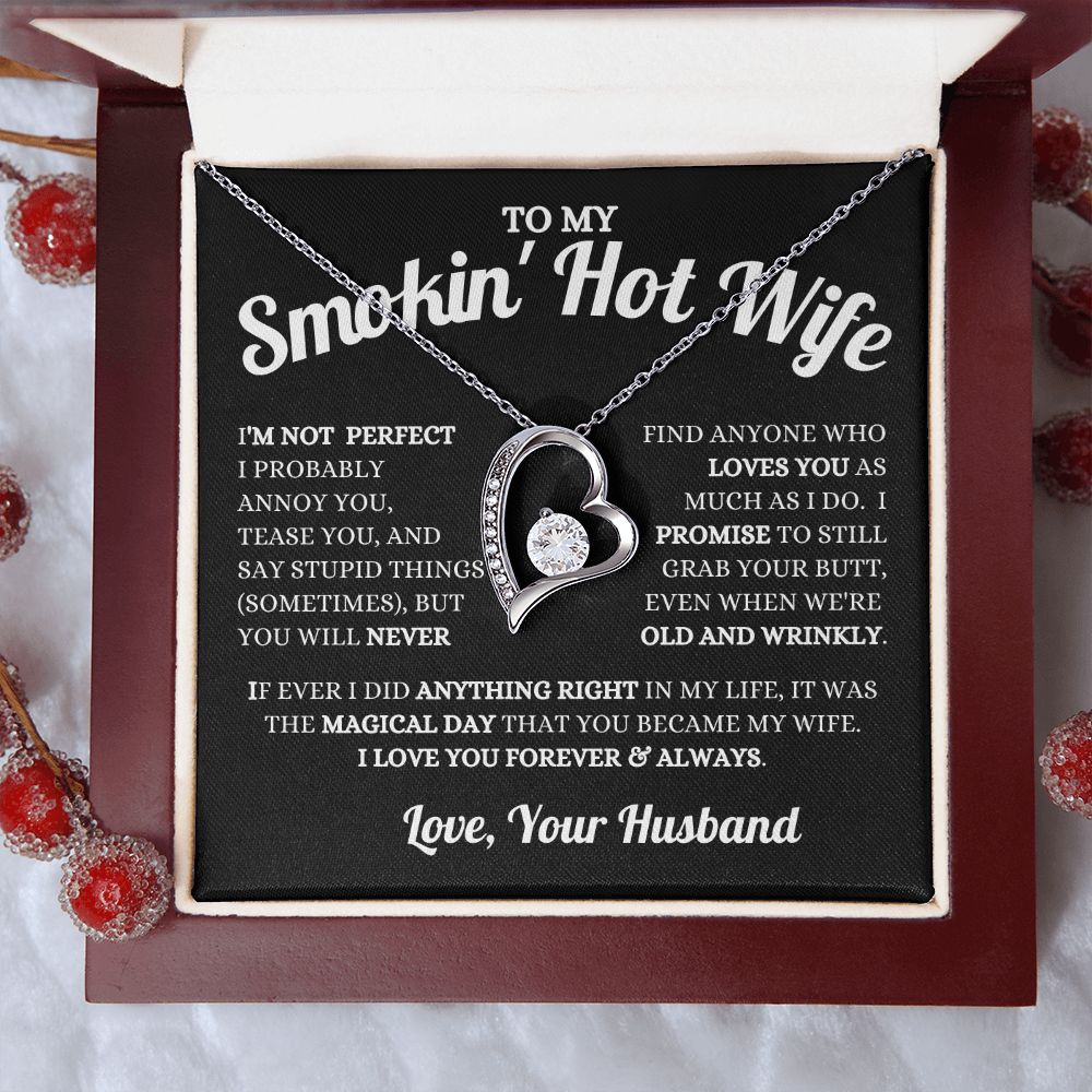 Husband - To My Smokin' Hot Wife - Magical Day - Forever Love Necklace