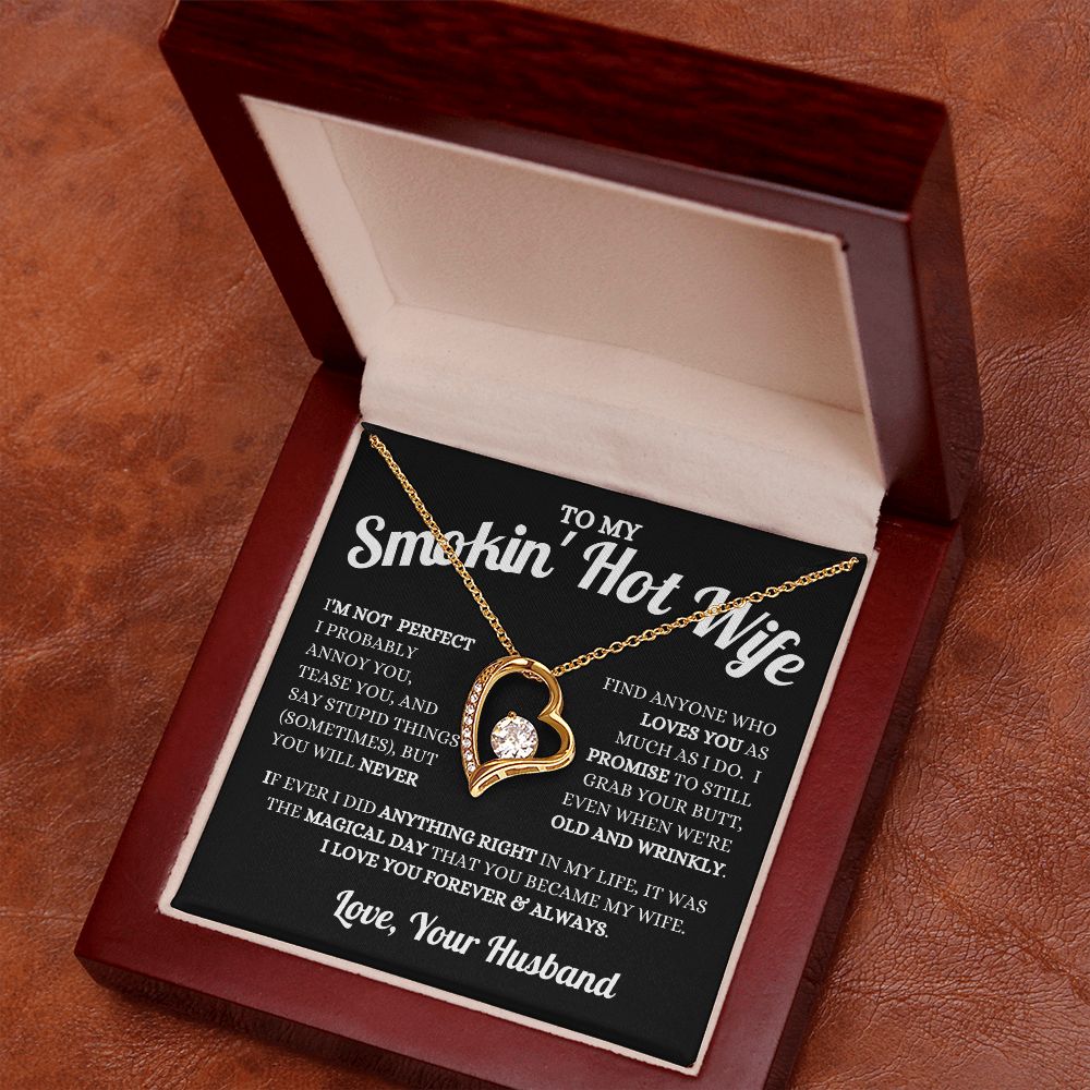 Husband - To My Smokin' Hot Wife - Magical Day - Forever Love Necklace