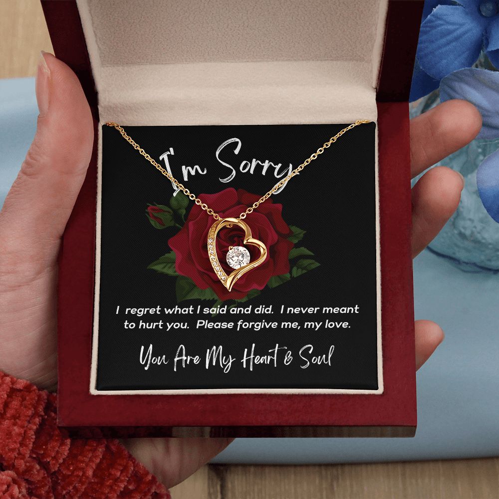 I'm Sorry - Please Forgive Me - Forever Love Necklace