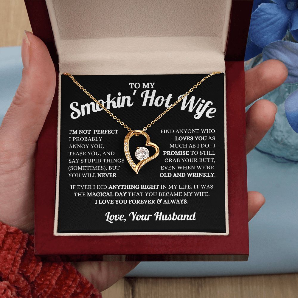 Husband - To My Smokin' Hot Wife - Magical Day - Forever Love Necklace