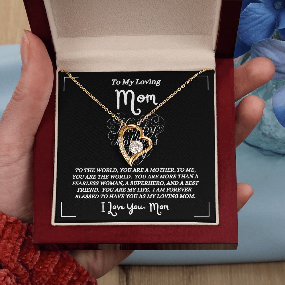 Happy Mother's Day - To My Loving Mom - Forever Love Necklace