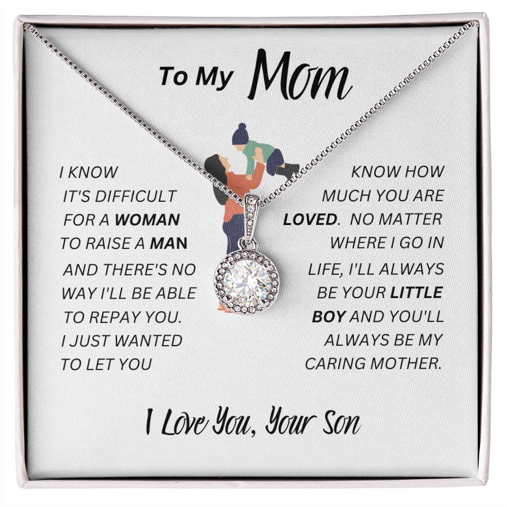 Son - To My Mom - Caring Mother - Eternal Hope Necklace