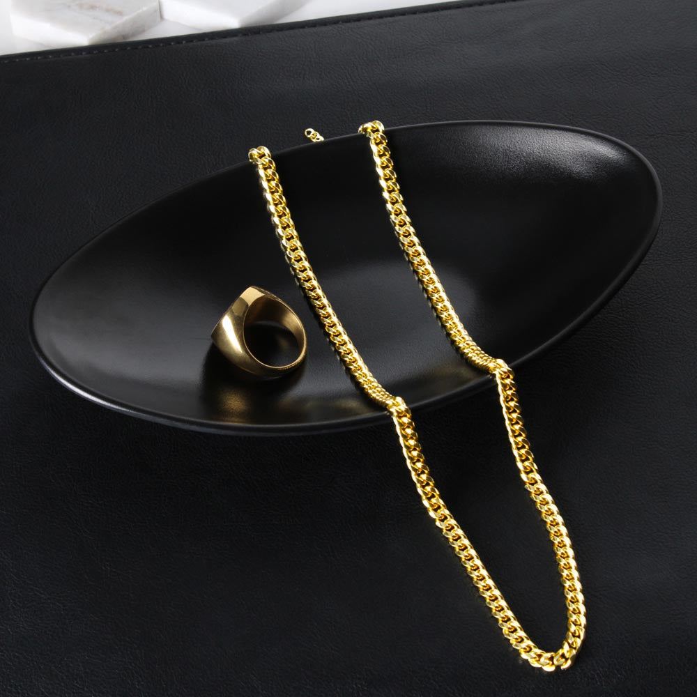 For Him - To My Soulmate - My Choice - Cuban Link Chain - Soulmate/Husband Gift - Birthday Gift - Holiday Gift