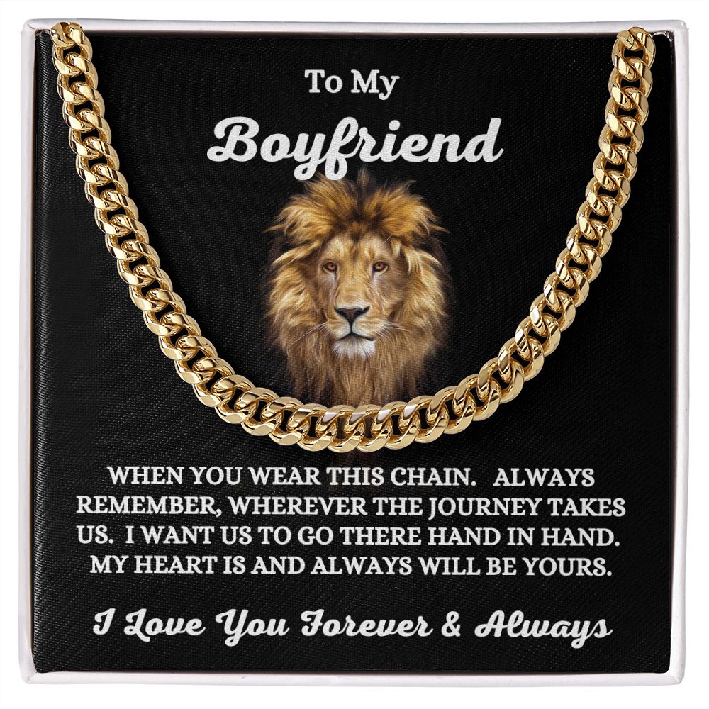 To My Boyfriend - When You Wear This Chain - Cuban Link Chain