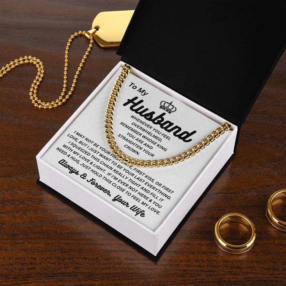 Wife - To My Husband - Feel My Love - Cuban Link Chain