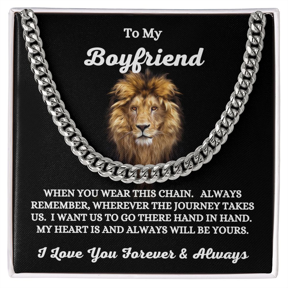 To My Boyfriend - When You Wear This Chain - Cuban Link Chain