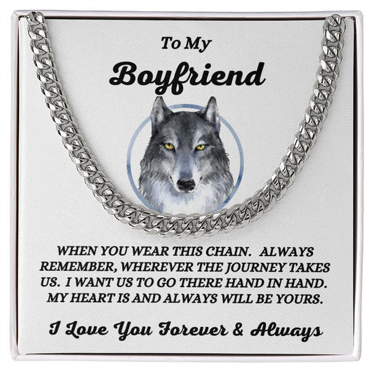 To My Boyfriend - When You Wear This Chain - Cuban Link Chain