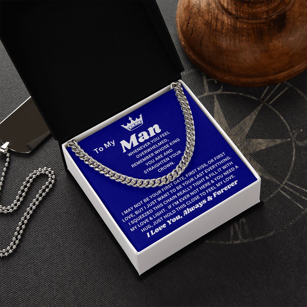 To My Man - Feel My Love - Cuban Link Chain