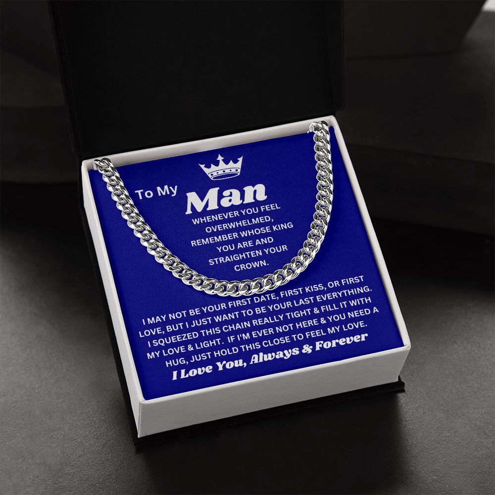 To My Man - Feel My Love - Cuban Link Chain