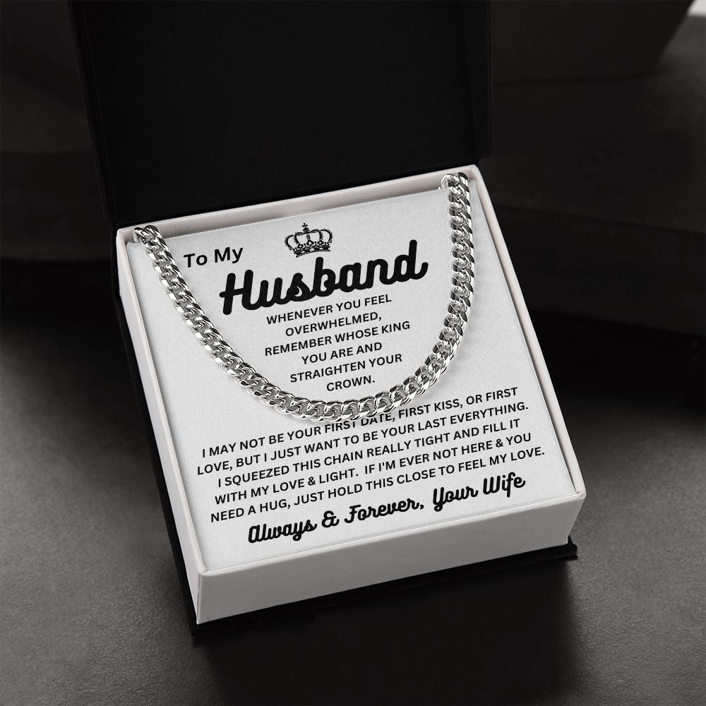 Wife - To My Husband - Feel My Love - Cuban Link Chain