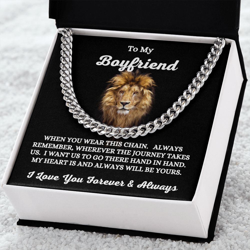 To My Boyfriend - When You Wear This Chain - Cuban Link Chain