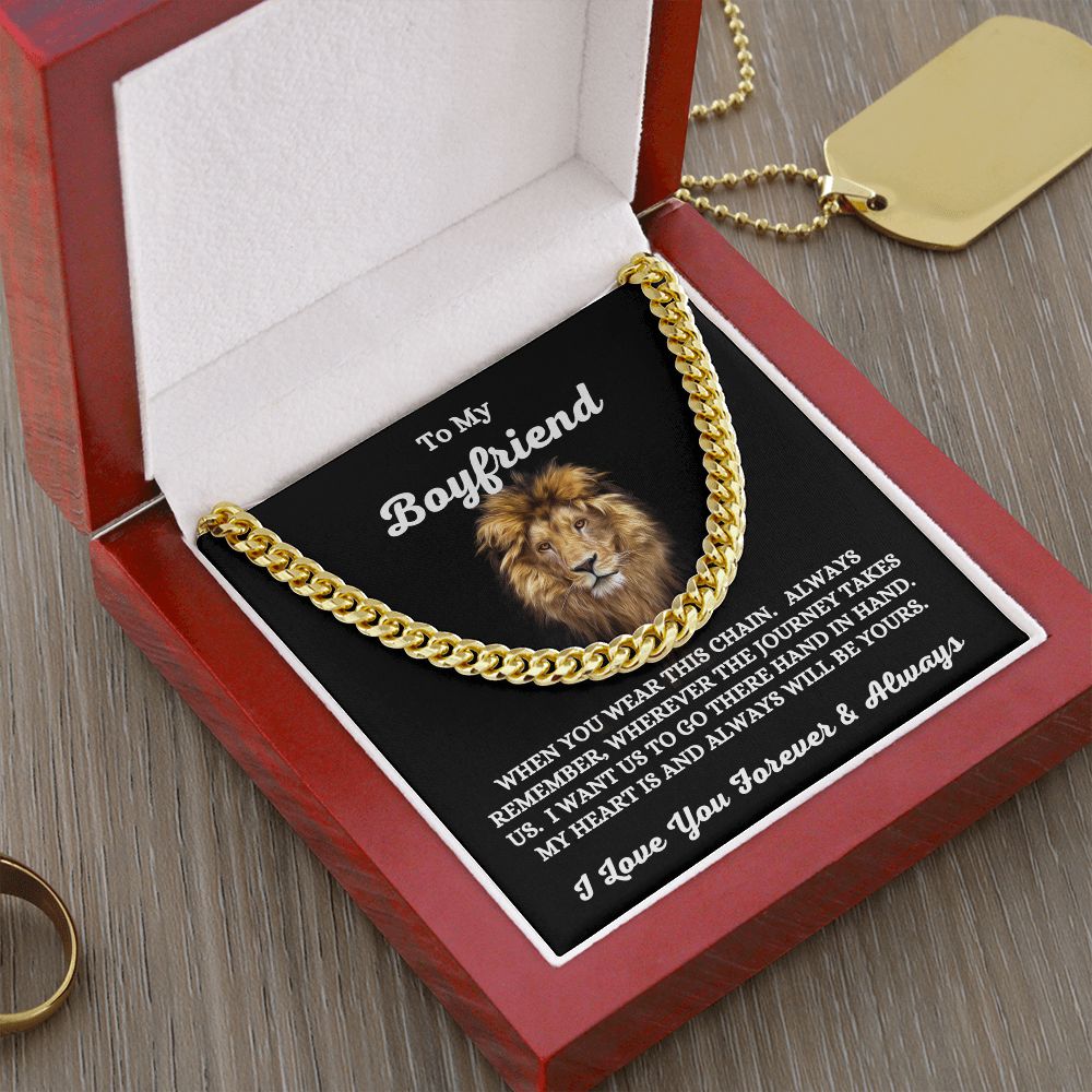 To My Boyfriend - When You Wear This Chain - Cuban Link Chain
