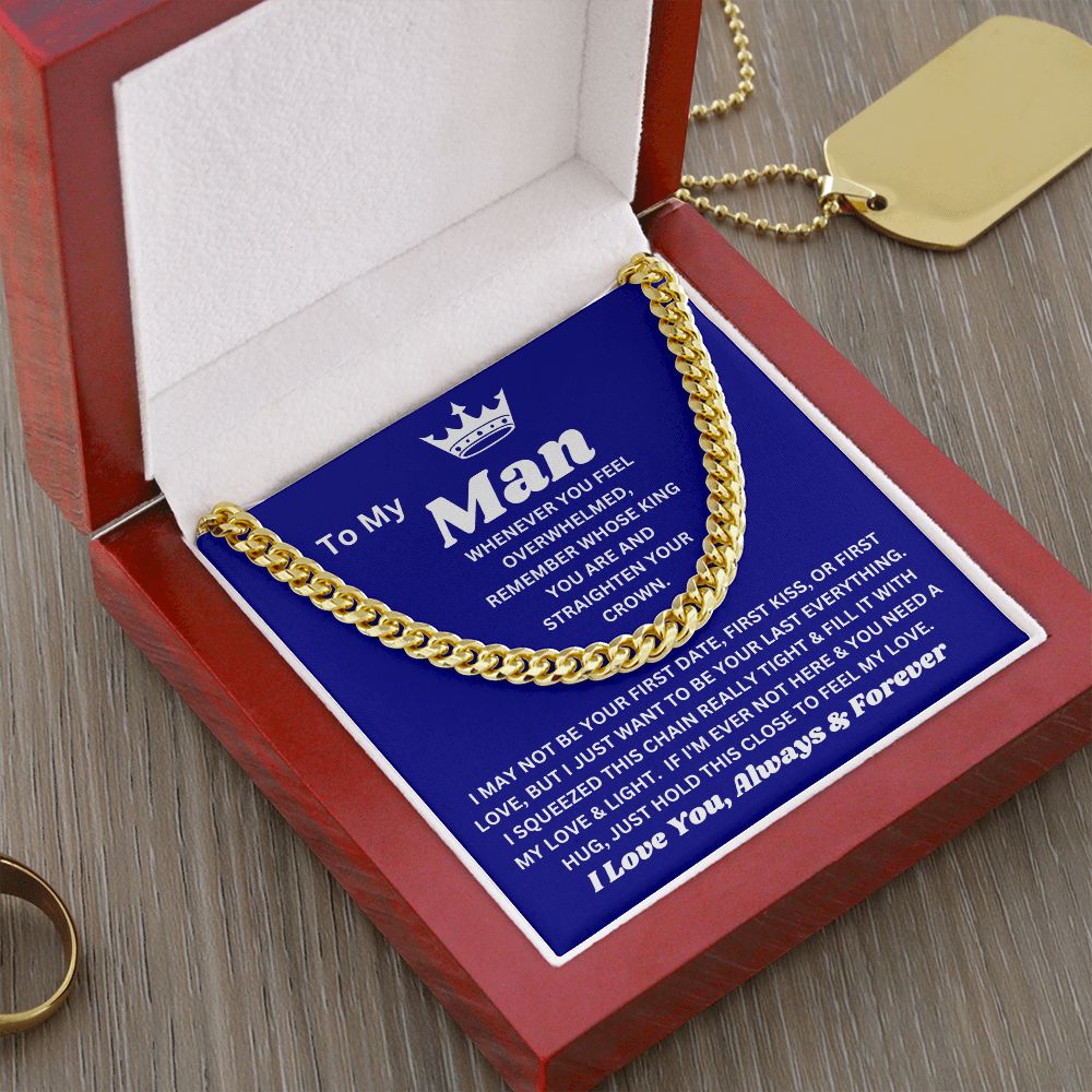 To My Man - Feel My Love - Cuban Link Chain