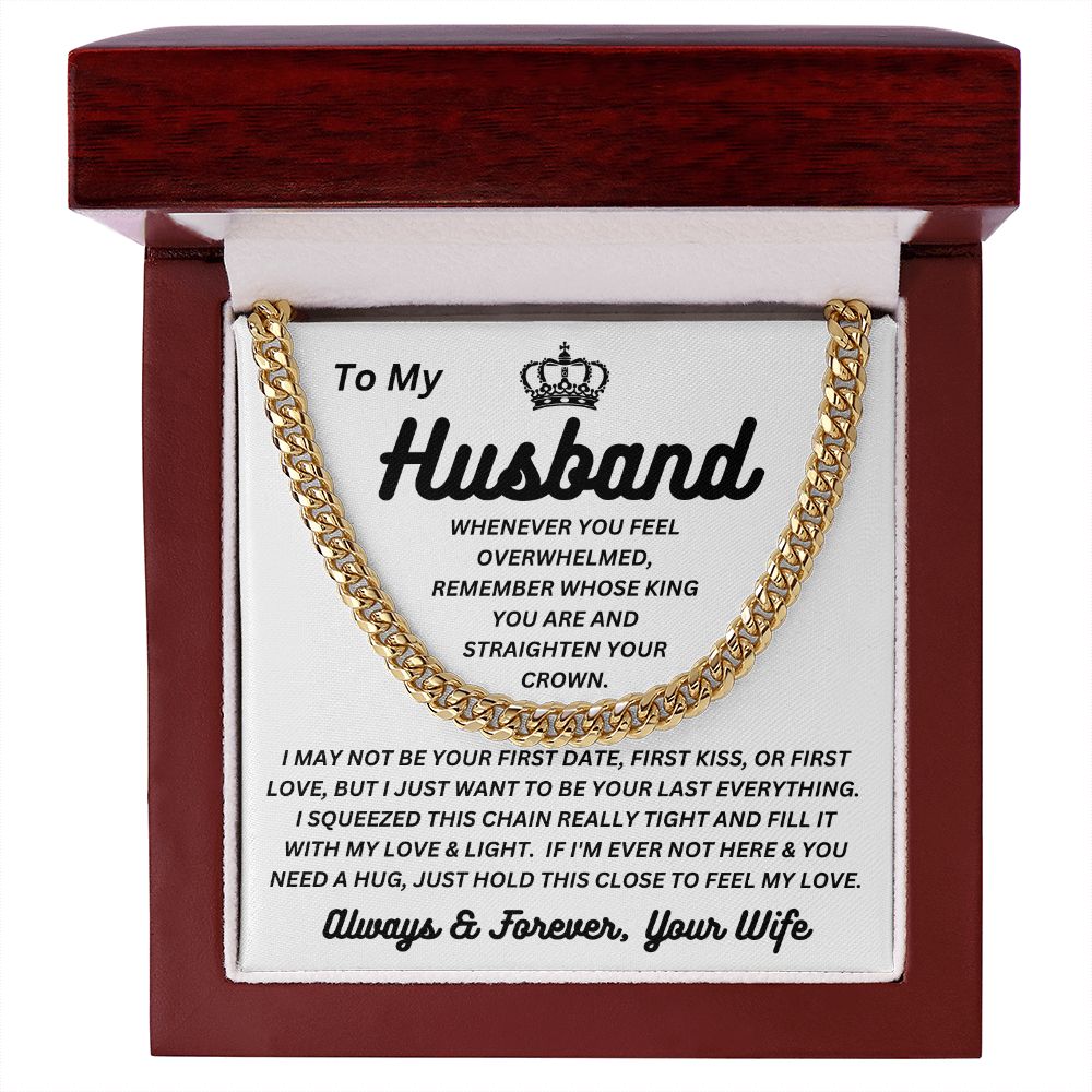 Wife - To My Husband - Feel My Love - Cuban Link Chain