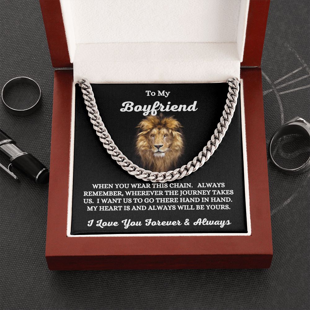 To My Boyfriend - When You Wear This Chain - Cuban Link Chain
