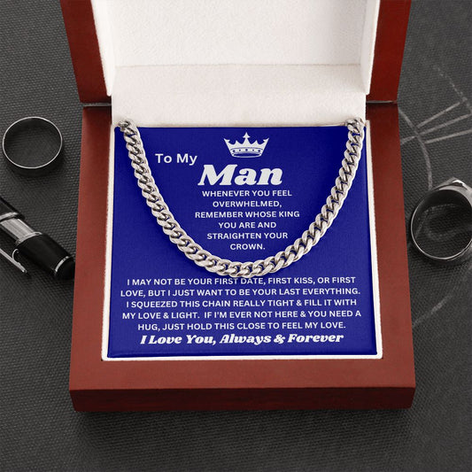 To My Man - Feel My Love - Cuban Link Chain