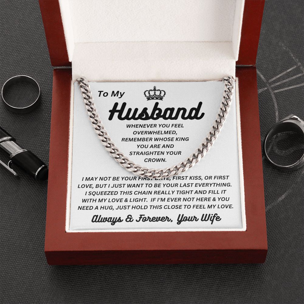 Wife - To My Husband - Feel My Love - Cuban Link Chain