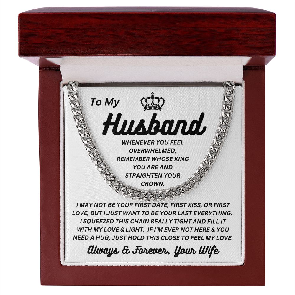 Wife - To My Husband - Feel My Love - Cuban Link Chain