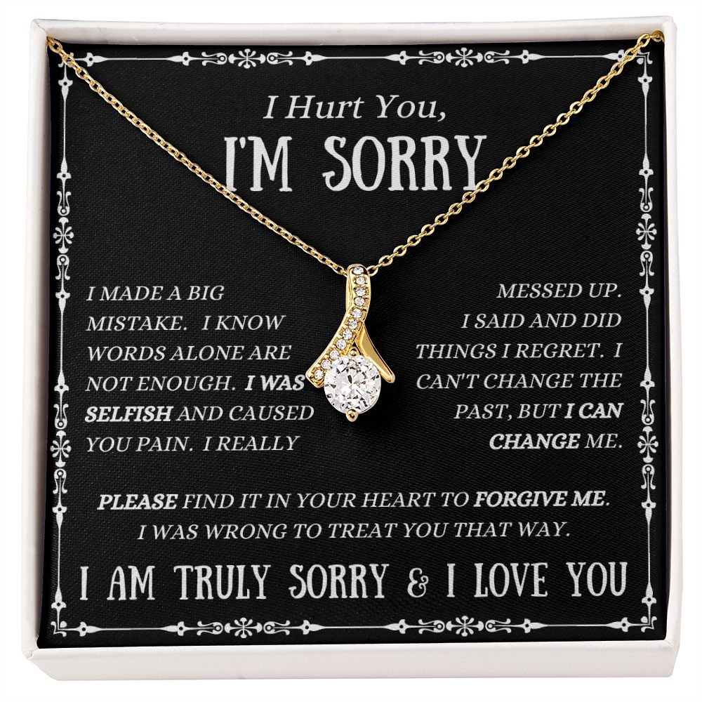 I'M SORRY - Forgive Me - Alluring Beauty Necklace