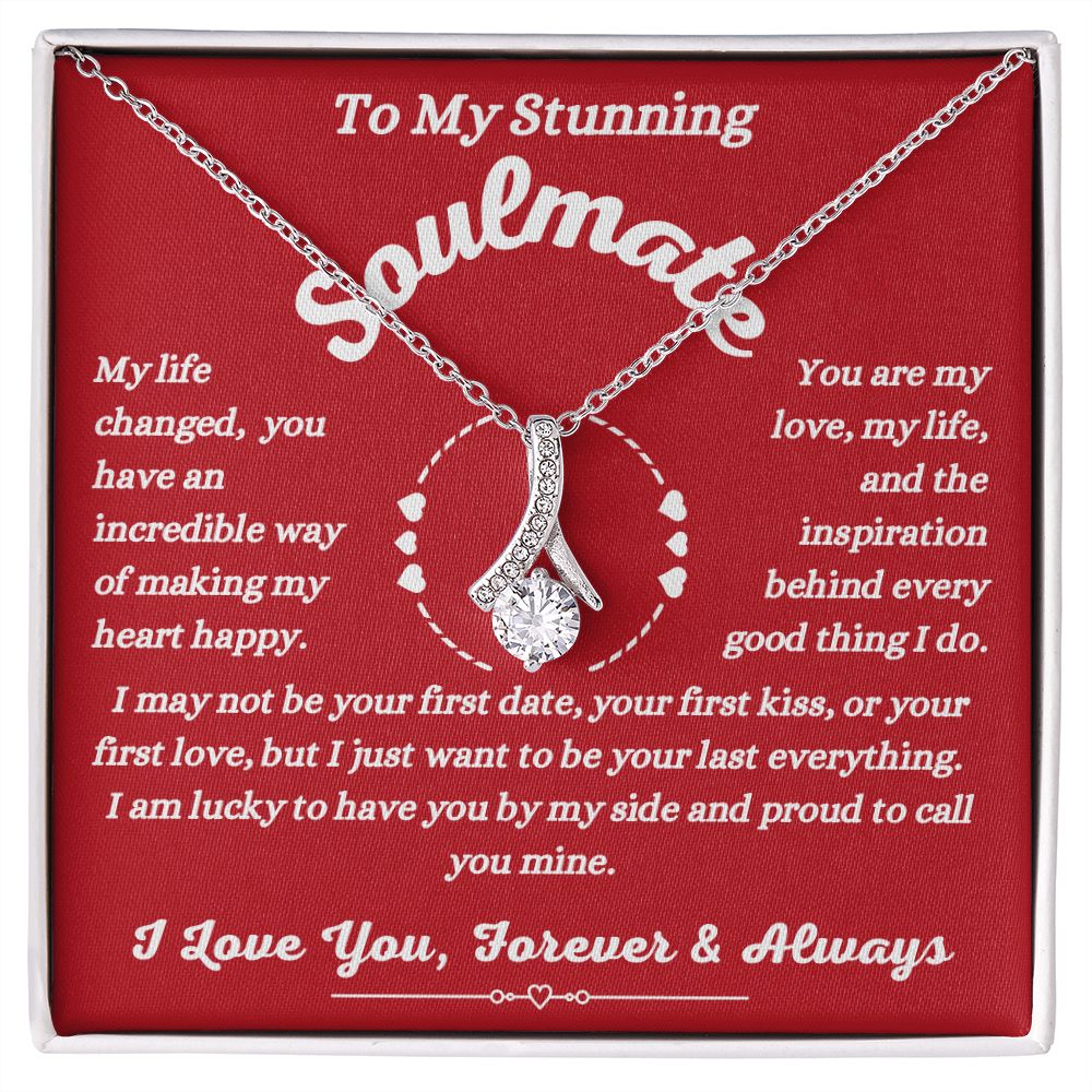 To My Stunning Soulmate - Making My Heart Happy - Alluring Beauty Necklace