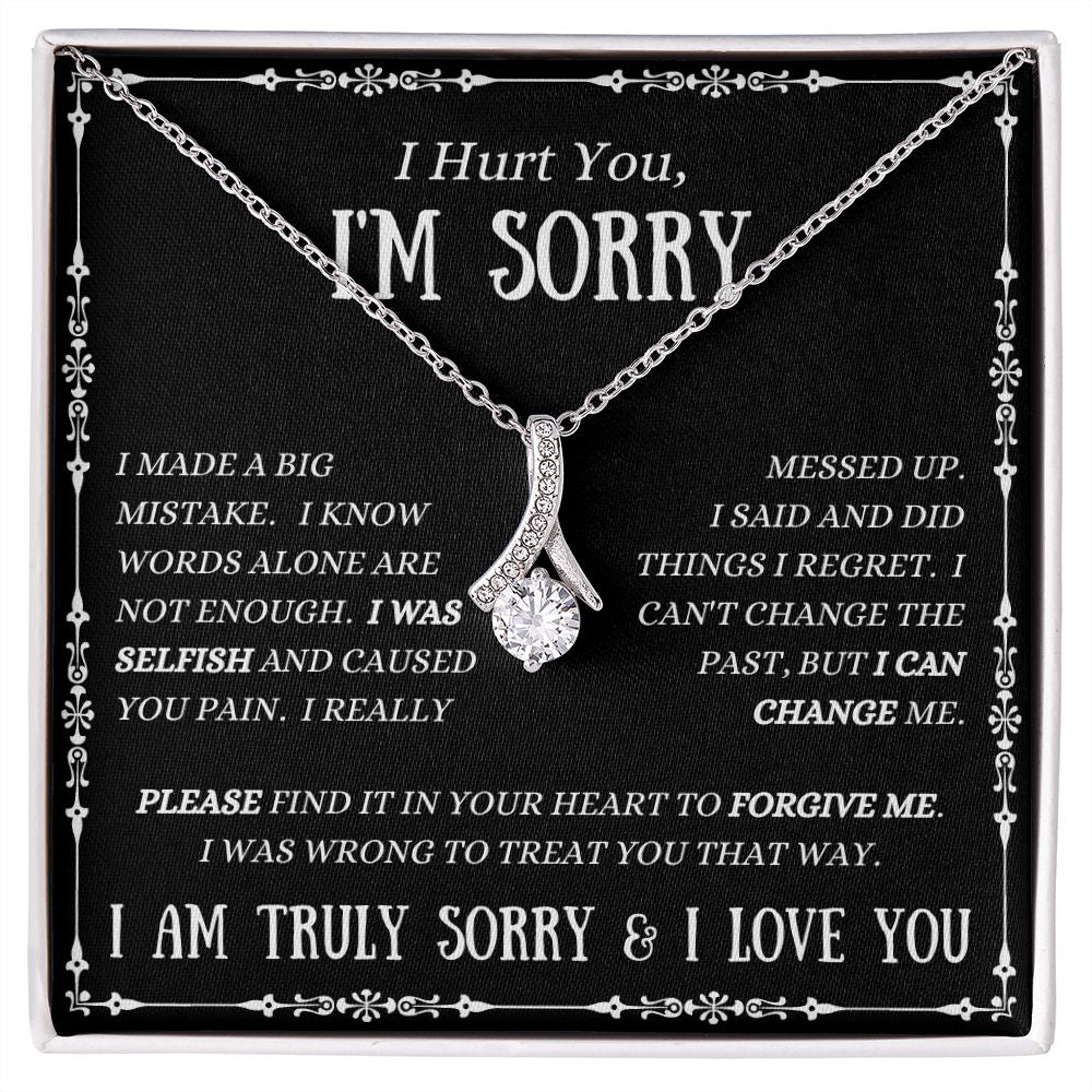 I'M SORRY - Forgive Me - Alluring Beauty Necklace
