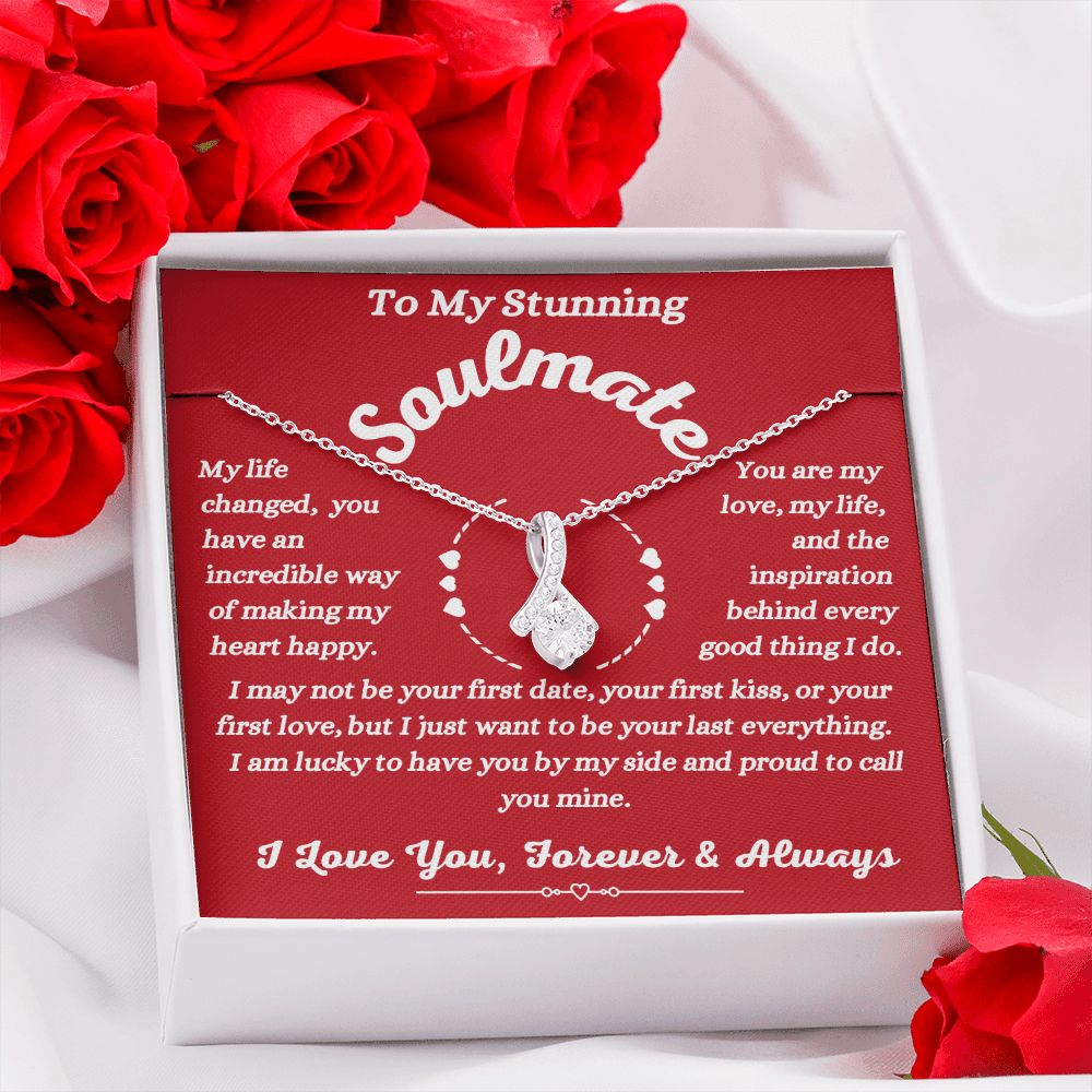 To My Stunning Soulmate - Making My Heart Happy - Alluring Beauty Necklace