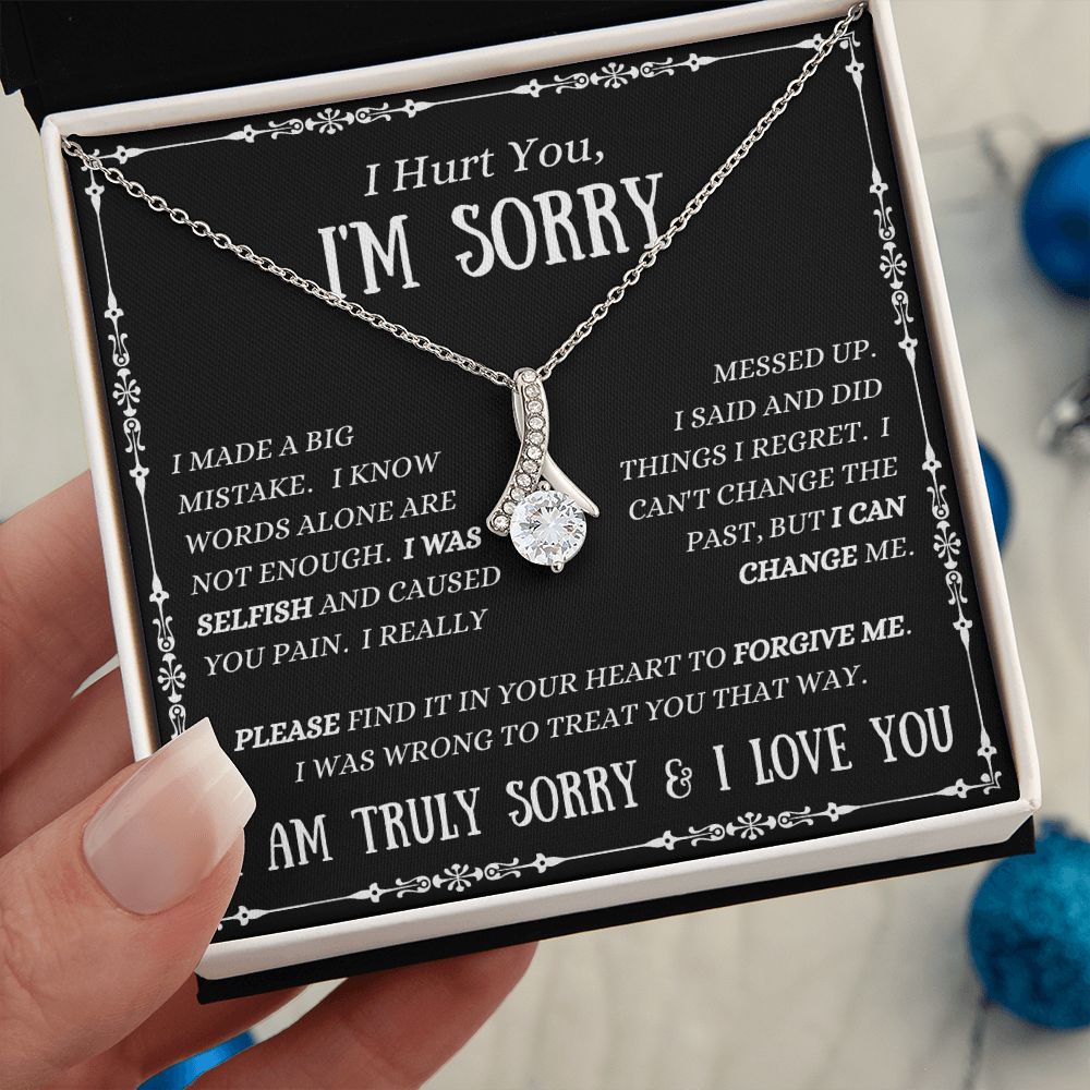 I'M SORRY - Forgive Me - Alluring Beauty Necklace